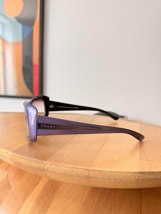 Prada Purple Square Gradient Lens Sunglasses main image 5